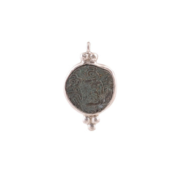 Silver Old Coin Pendant