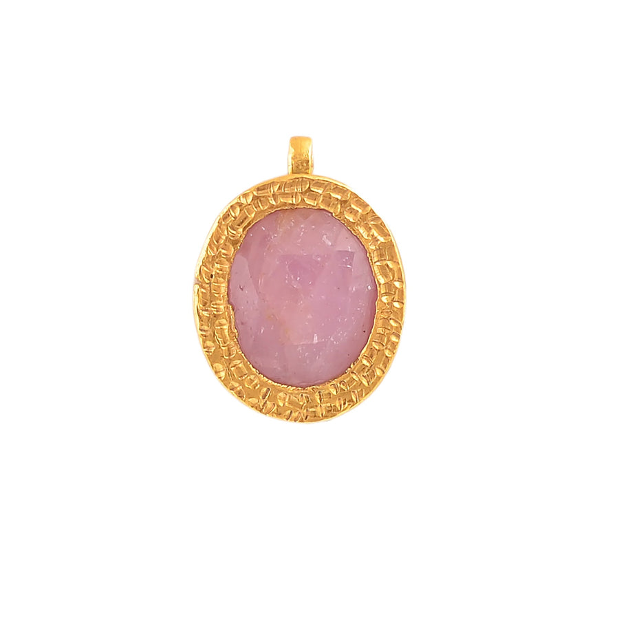 Buy Handmade Silver Gold Plated Sapphire Pendant