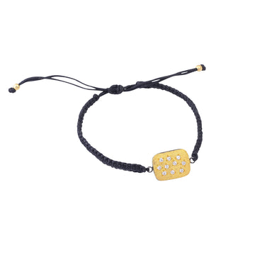 Buy Handmade Silver Gold Plated Zircon Charm Bracelet